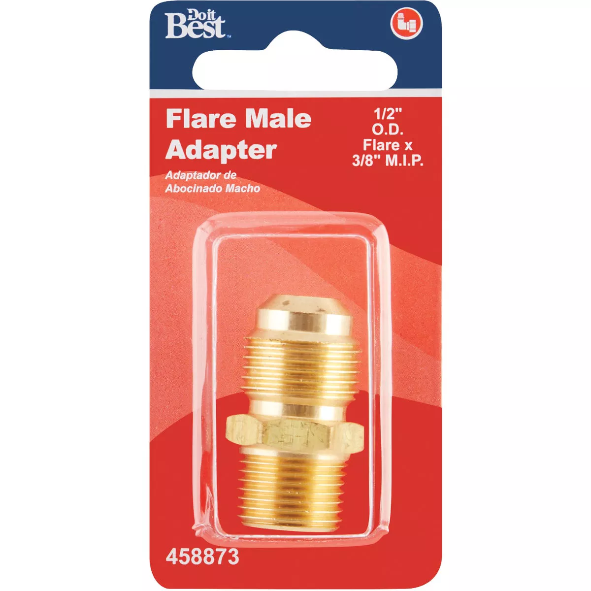 Do it 1/2 In. x 3/8 In. Brass Male Flare Adapter - photo 2