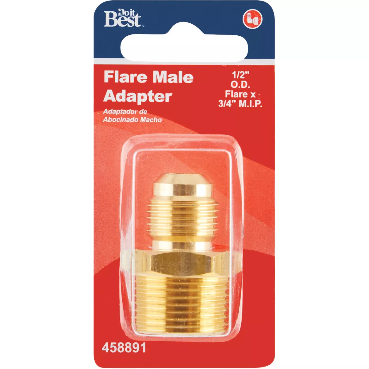 Do it 1/2 In. x 3/4 In. Brass Male Flare Adapter - photo 2