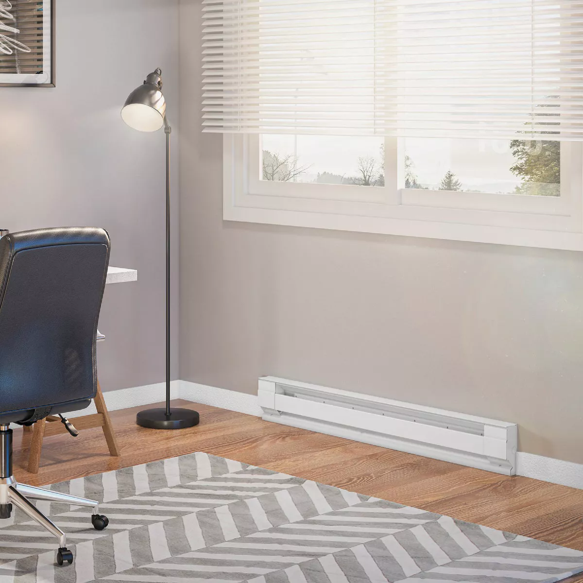 Cadet F Series 4 Ft. 1000W 240V Electric Baseboard Heater, White - photo 5