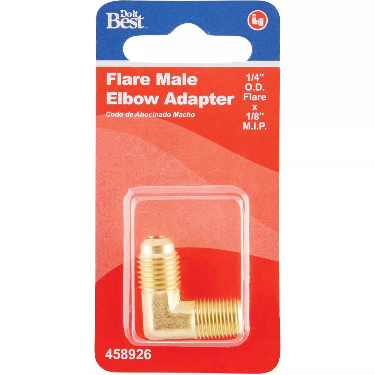 Do it 1/4 In. x 1/8 In. MIP 90 Deg. Flare Brass Elbow (1/4 Bend) - photo 2