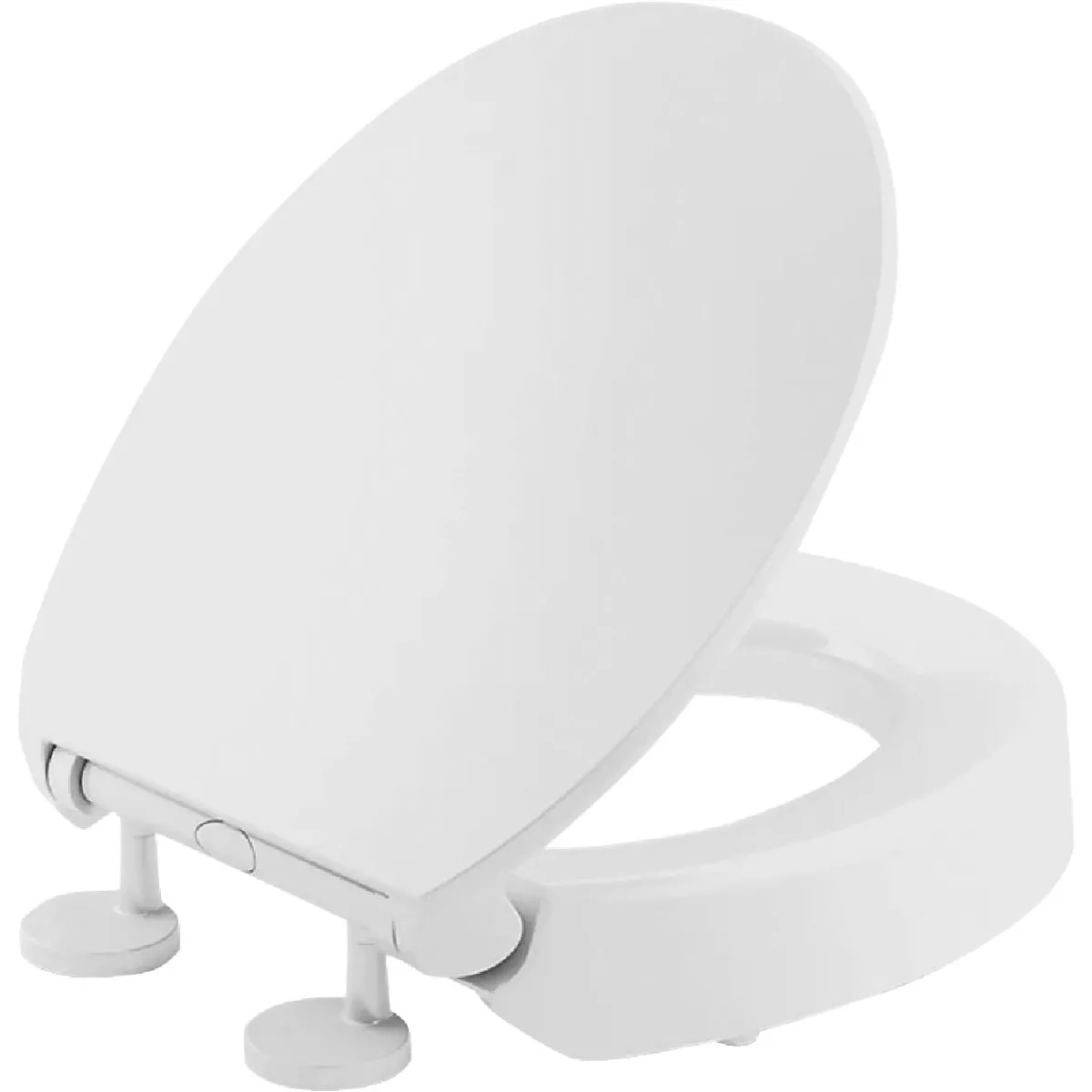 Kohler Hyten Quiet-Close Elevated Round Toilet Seat, White - photo 2