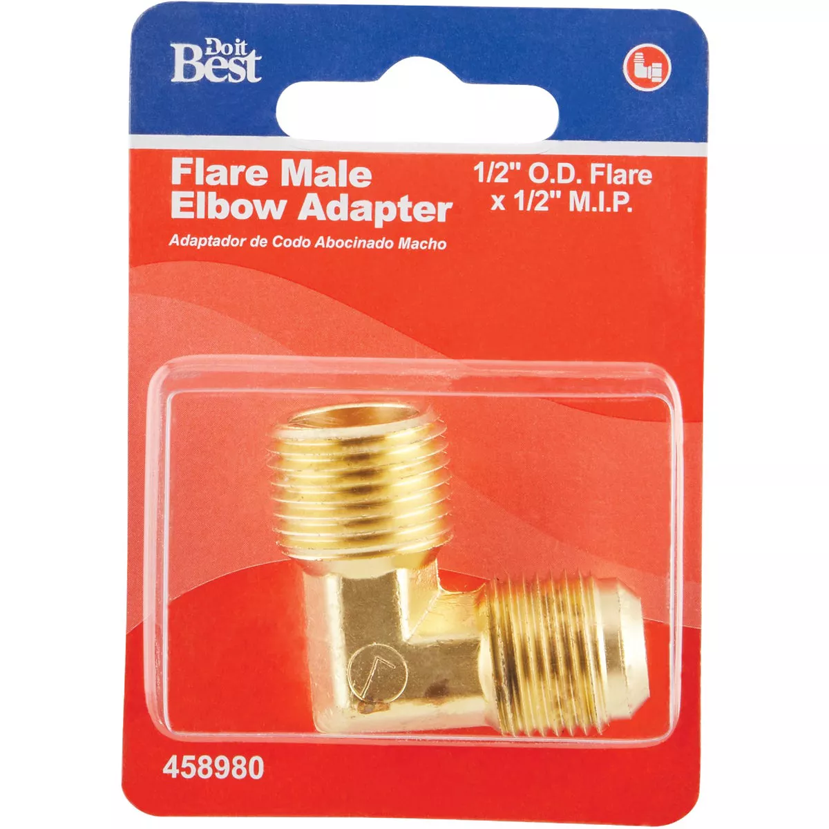 Do it 1/2 In. x 1/2 In. MIP 90 Deg. Flare Brass Elbow (1/4 Bend) - photo 2