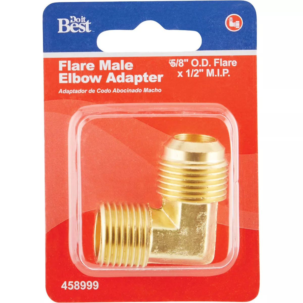 Do it 5/8 In. x 1/2 In. MIP 90 Deg. Flare Brass Elbow (1/4 Bend) - photo 2