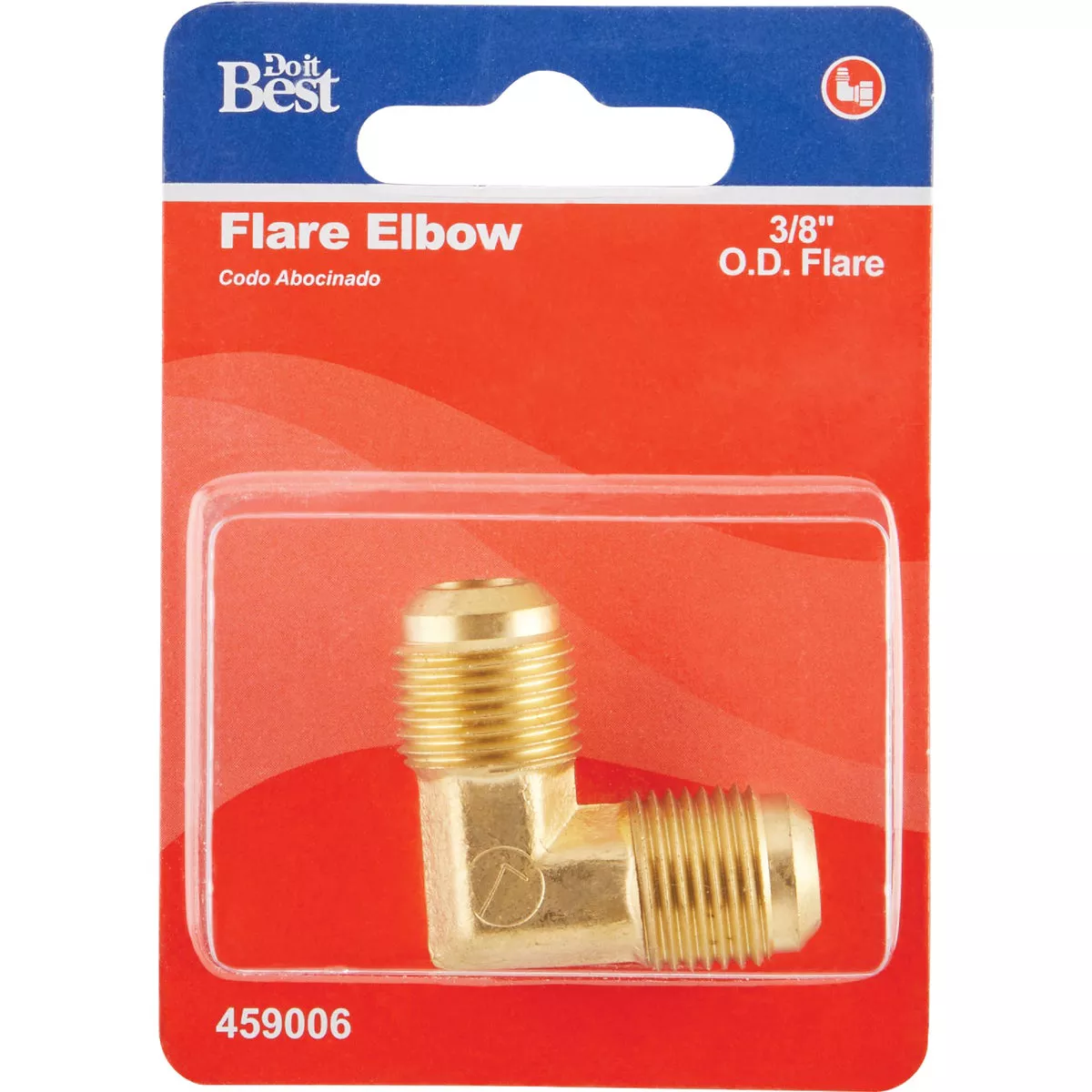 Do it 3/8 In. x 3/8 In. 90 Deg. 2-Way Low Lead Flare Brass Elbow (1/4 Bend) - photo 2