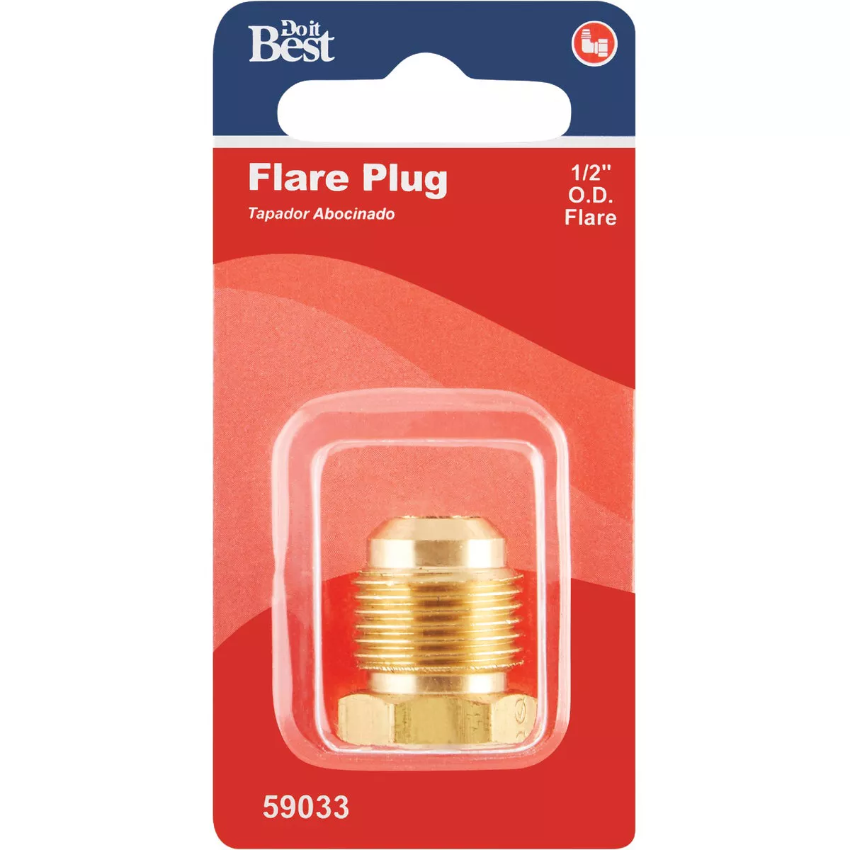 Do it 1/2 In. Brass Low Lead Flare Plug - photo 2