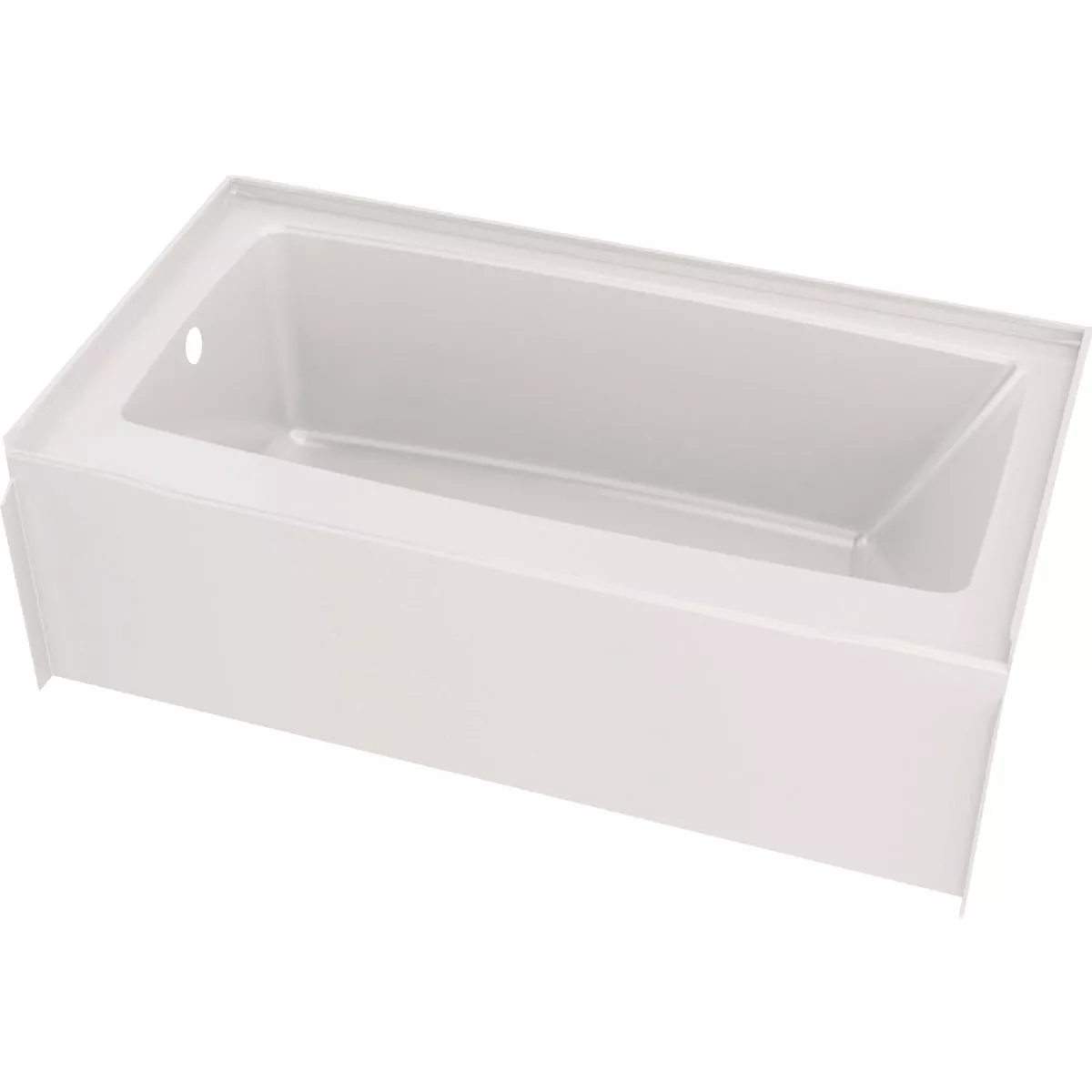 Delta Classic 500 60 In. L x 32 In. W Left Drain Rectangular Alcove Bathtub, White