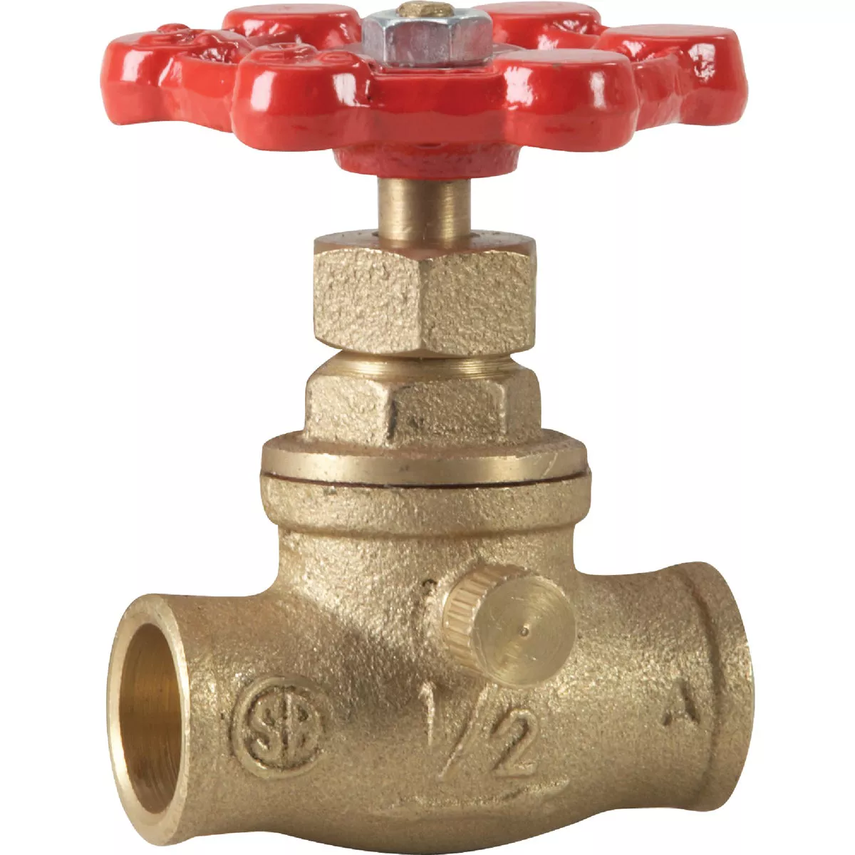 ProLine 1/2 In. SWT x 1/2 In. SWT Brass Stop and Waste Valve