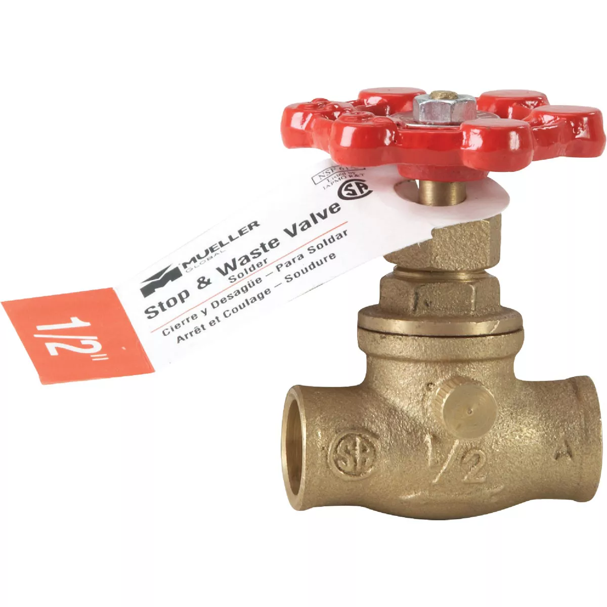 ProLine 1/2 In. SWT x 1/2 In. SWT Brass Stop and Waste Valve - photo 2