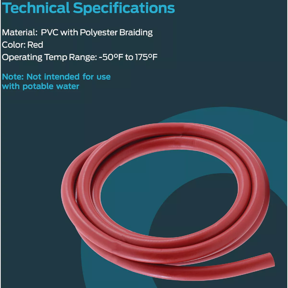 Eastman EZ-Flo 1/2 In. ID x 10 Ft. L. PVC Air Hose - photo 4
