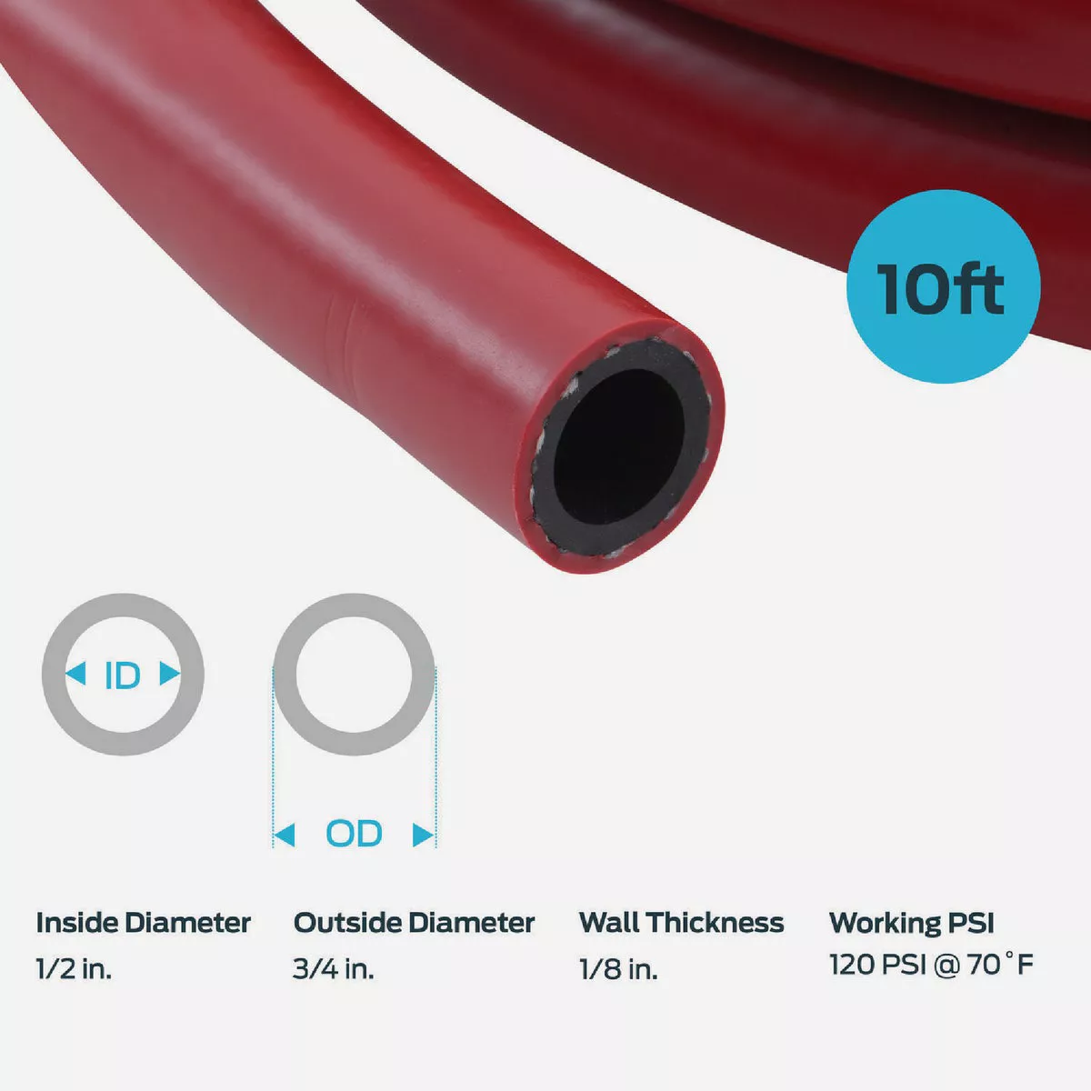 Eastman EZ-Flo 1/2 In. ID x 10 Ft. L. PVC Air Hose - photo 5