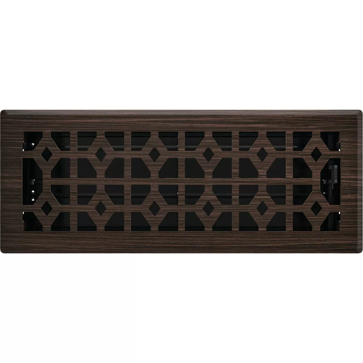 Imperial Templar 4 In. x 12 In. Oil-Rubbed Bronze Steel Floor Register