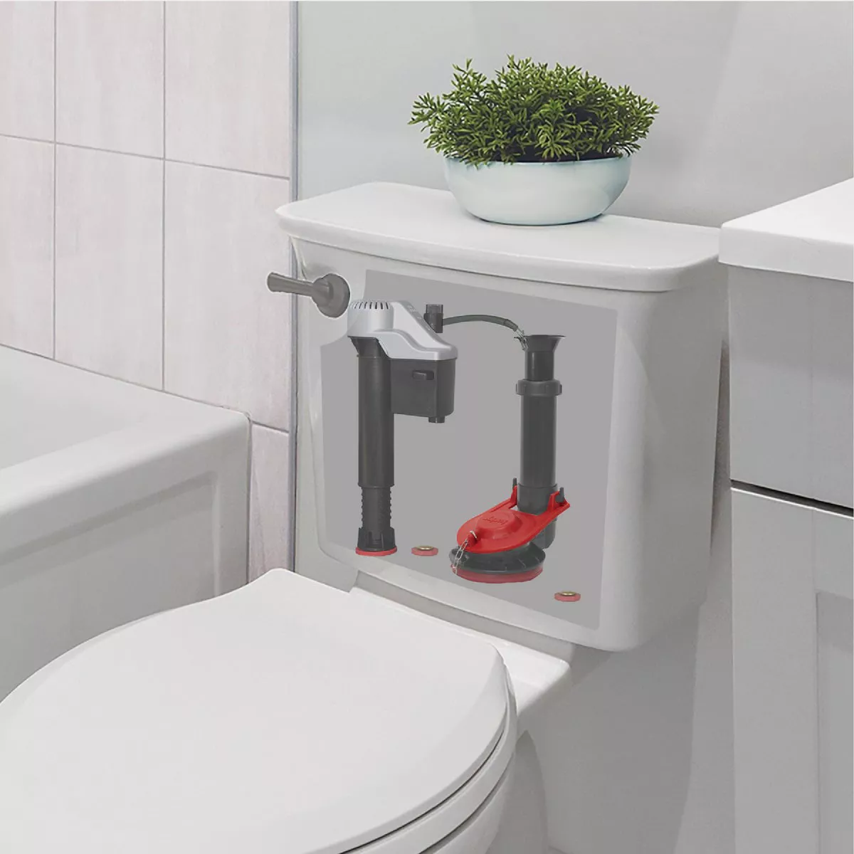 Korky 2 In. EasyFix Universal Flush Valve Repair Kit with Adjustable Flapper - photo 3