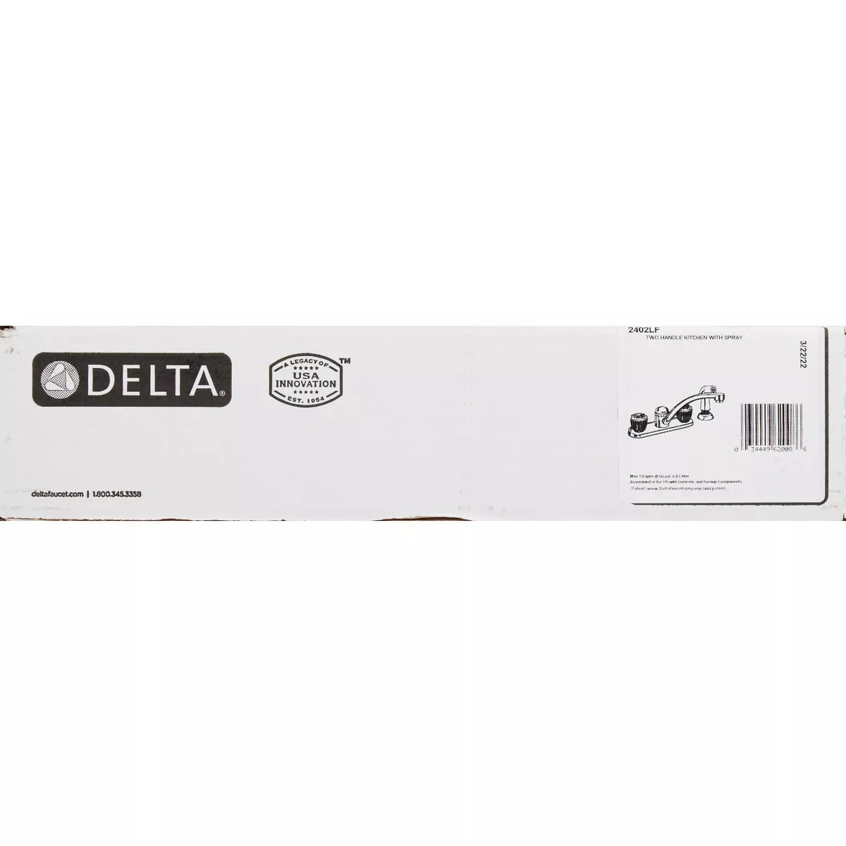 Delta Classic Series 2-Handle Knob Kitchen Faucet with Side Spray, Chrome - photo 2
