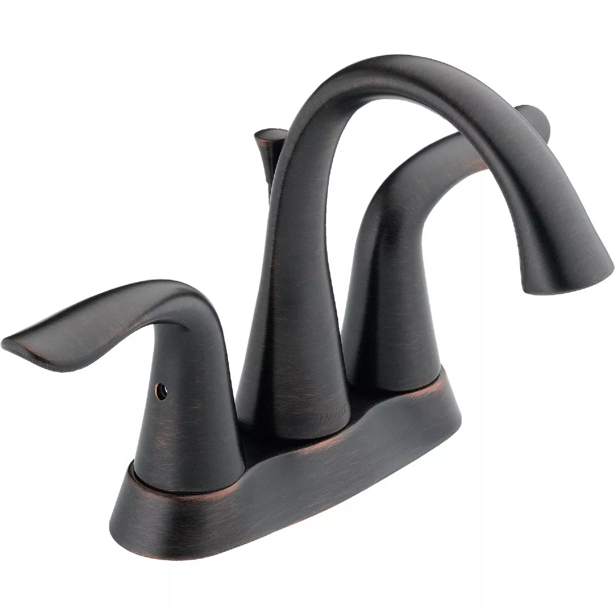 Delta Lahara Venetian Bronze 2-Handle Lever 4 In. Centerset Bathroom Faucet with Pop-Up