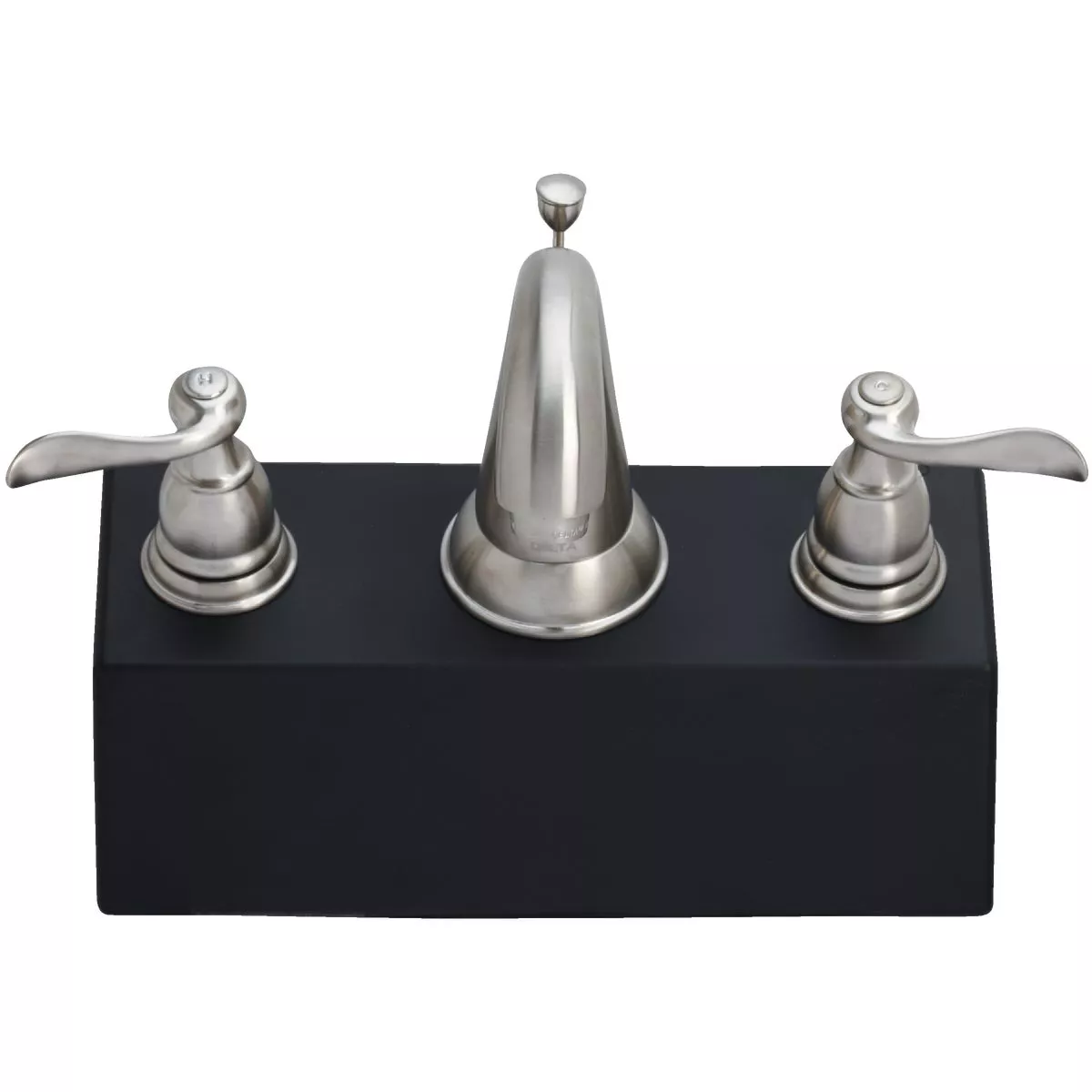 Delta Windmere Stainless 2-Handle Lever 6 In. to 16 In. Widespread Bathroom Faucet with Pop-Up - photo 2