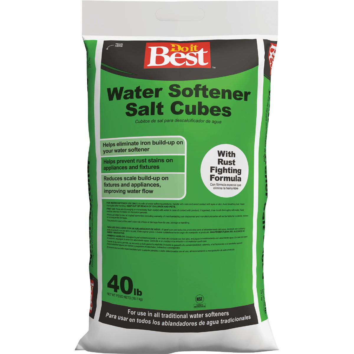 Do it Best 40 Lb. Water Softener Salt Cubes with Rust Remover Do it Best