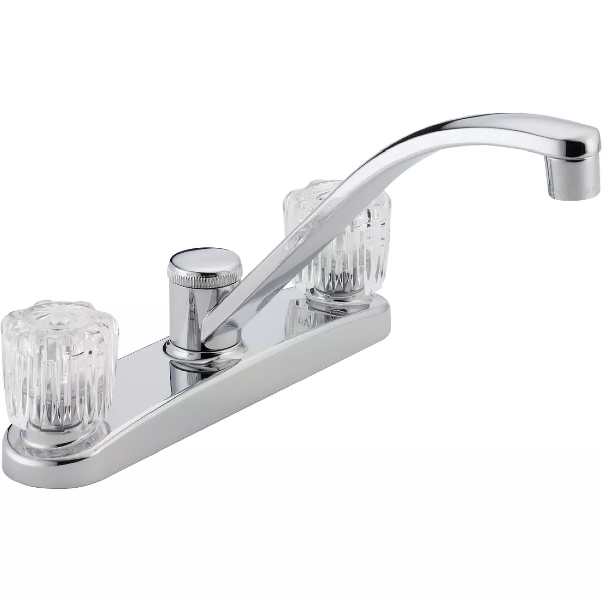 Peerless Dual Handle Knob Kitchen Faucet, Chrome