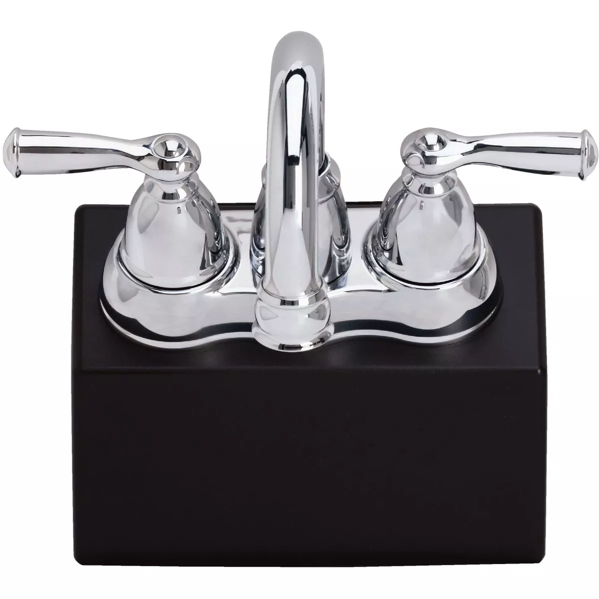 Moen Banbury 2-Handle Lever High Arc Centerset Bathroom Faucet with Push-Down, Chrome - photo 4