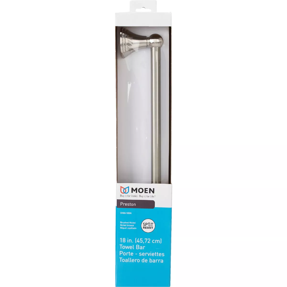 Moen Preston 18 In. Towel Bar, Brushed Nickel - photo 2