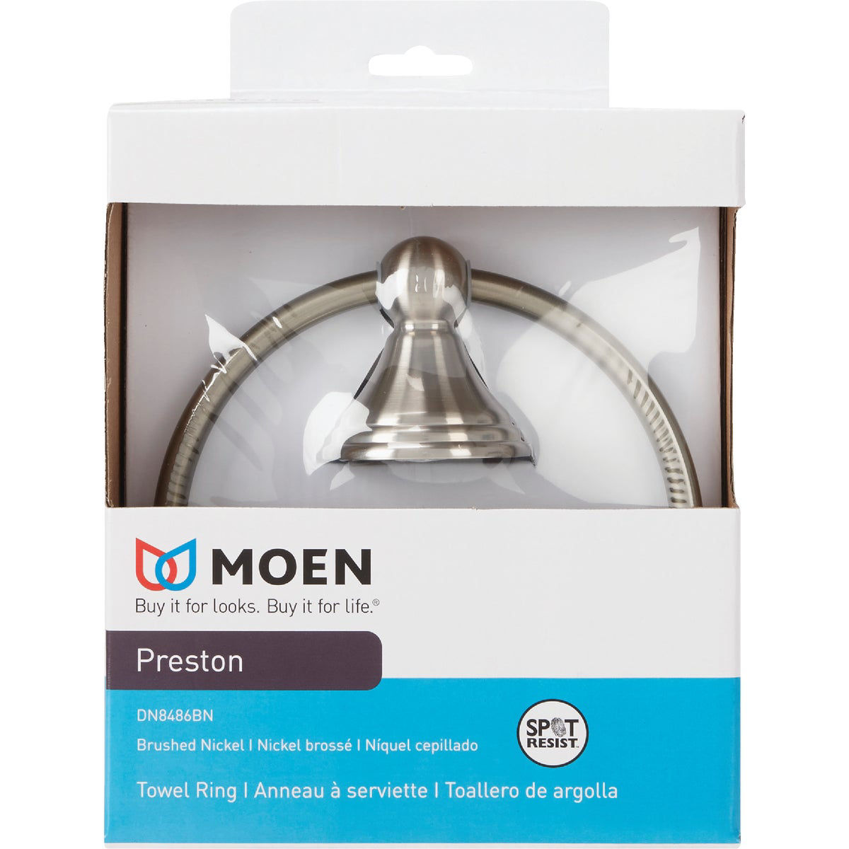 Moen Preston Towel Ring, Brushed Nickel Do it Best