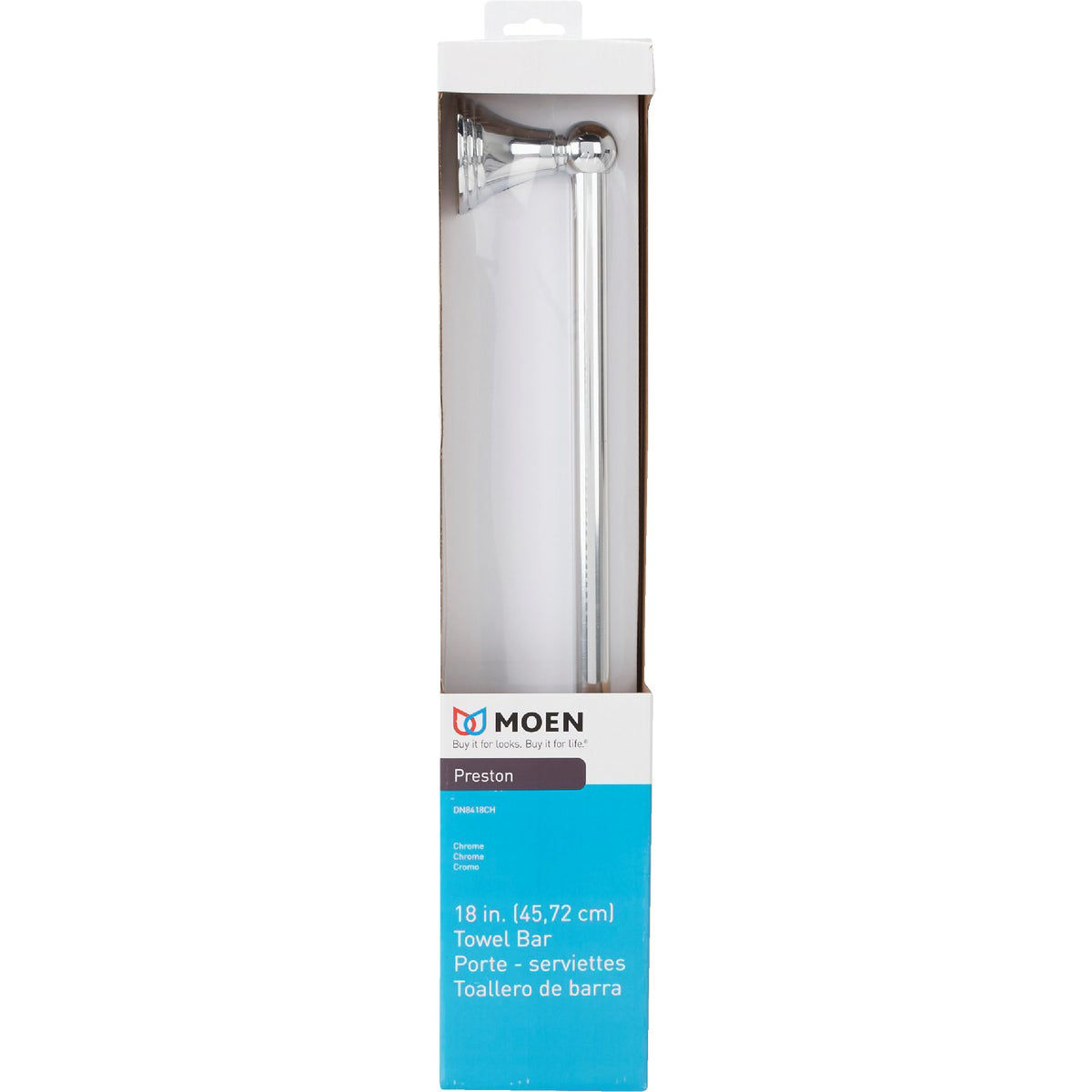 Moen Vale 18-Inch Towel Bar – Chrome, Transitional Bathroom Hardware, DN4418CH - View #11