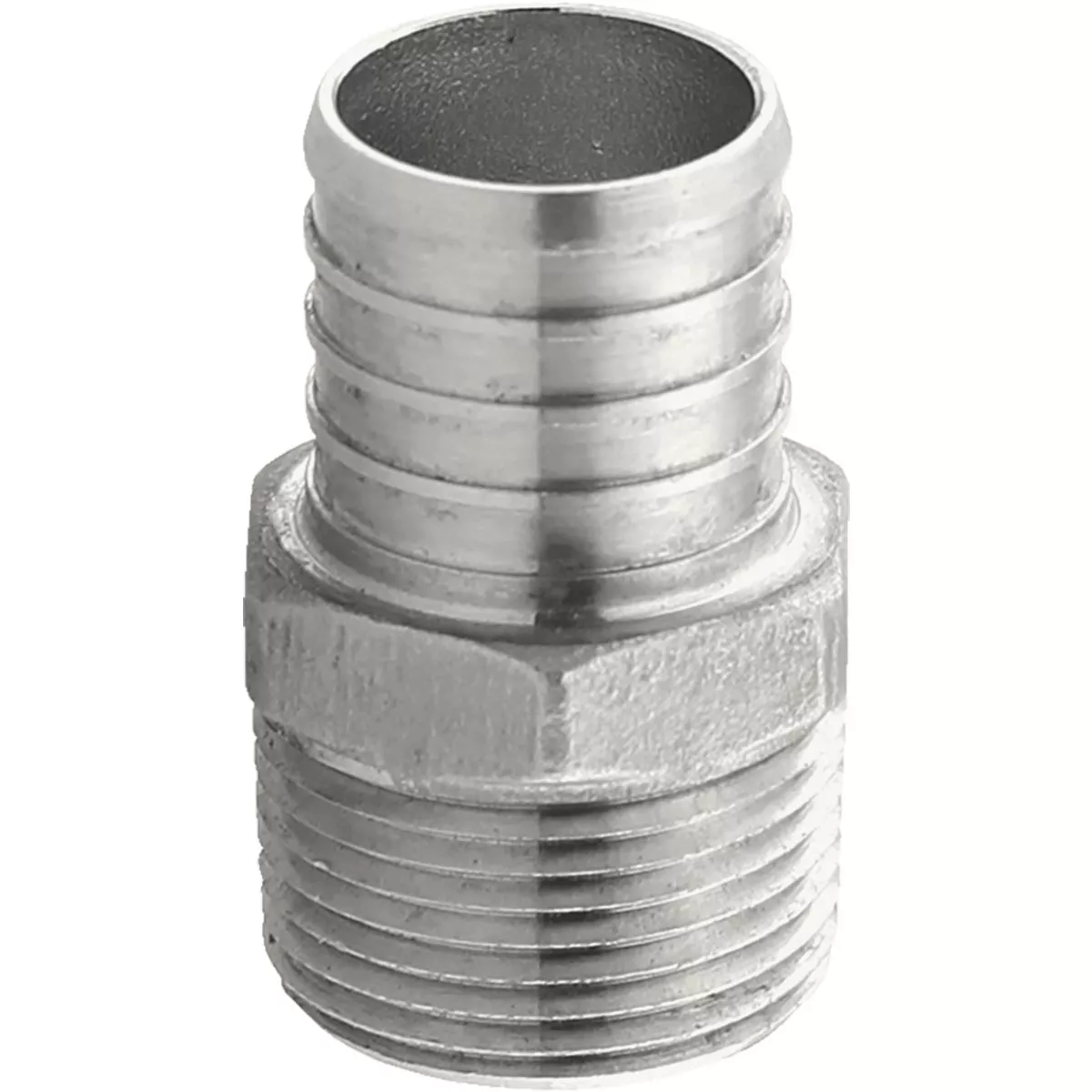 Plumbeez 1 In. x 3/4 In. MPT Stainless Steel PEX Adapter