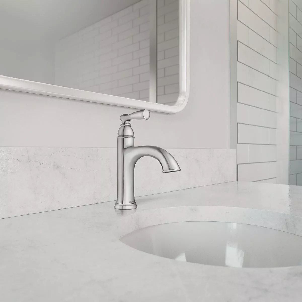 Moen Banbury 1-Handle Lever Centerset Bathroom Faucet, Chrome - photo 2