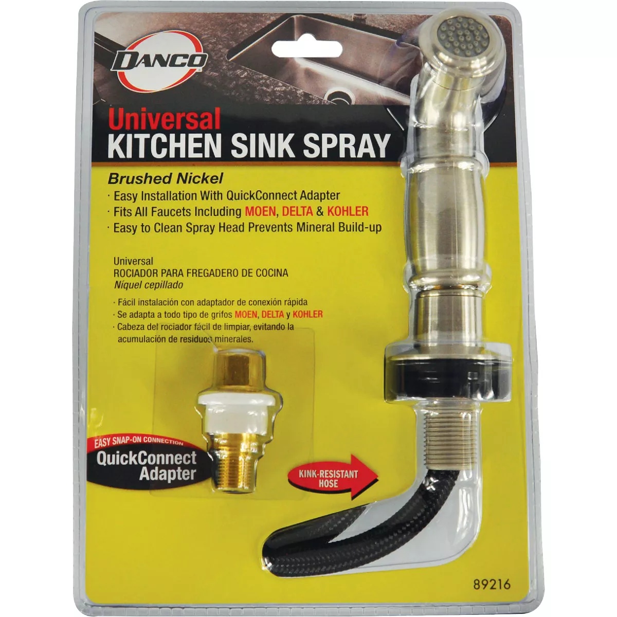 Danco 48 In. Brushed Nickel Side Sprayer & Hose - photo 2