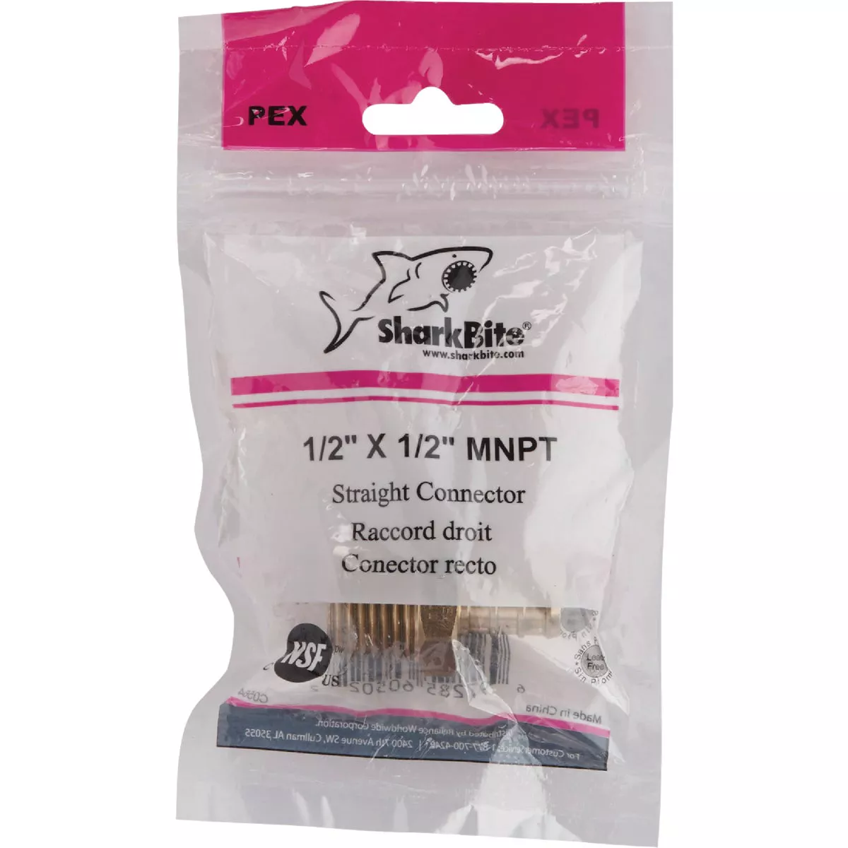 SharkBite 1/2 In. CF x 1/2 In. MPT Brass PEX Adapter - photo 2