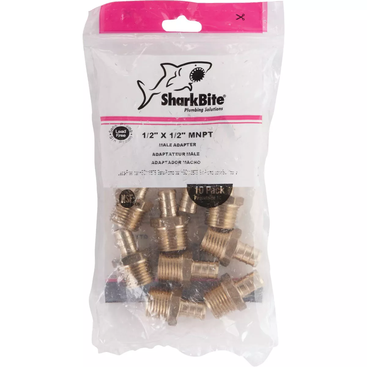SharkBite 1/2 In. CF x 1/2 In. MPT Brass PEX Adapter - photo 2