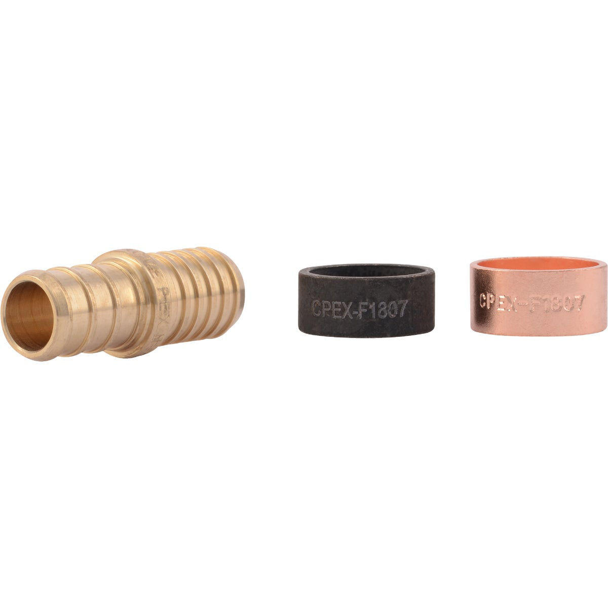 SharkBite Crimp Transition Low Lead 1/2 In. Polybutylene, Brass PEX