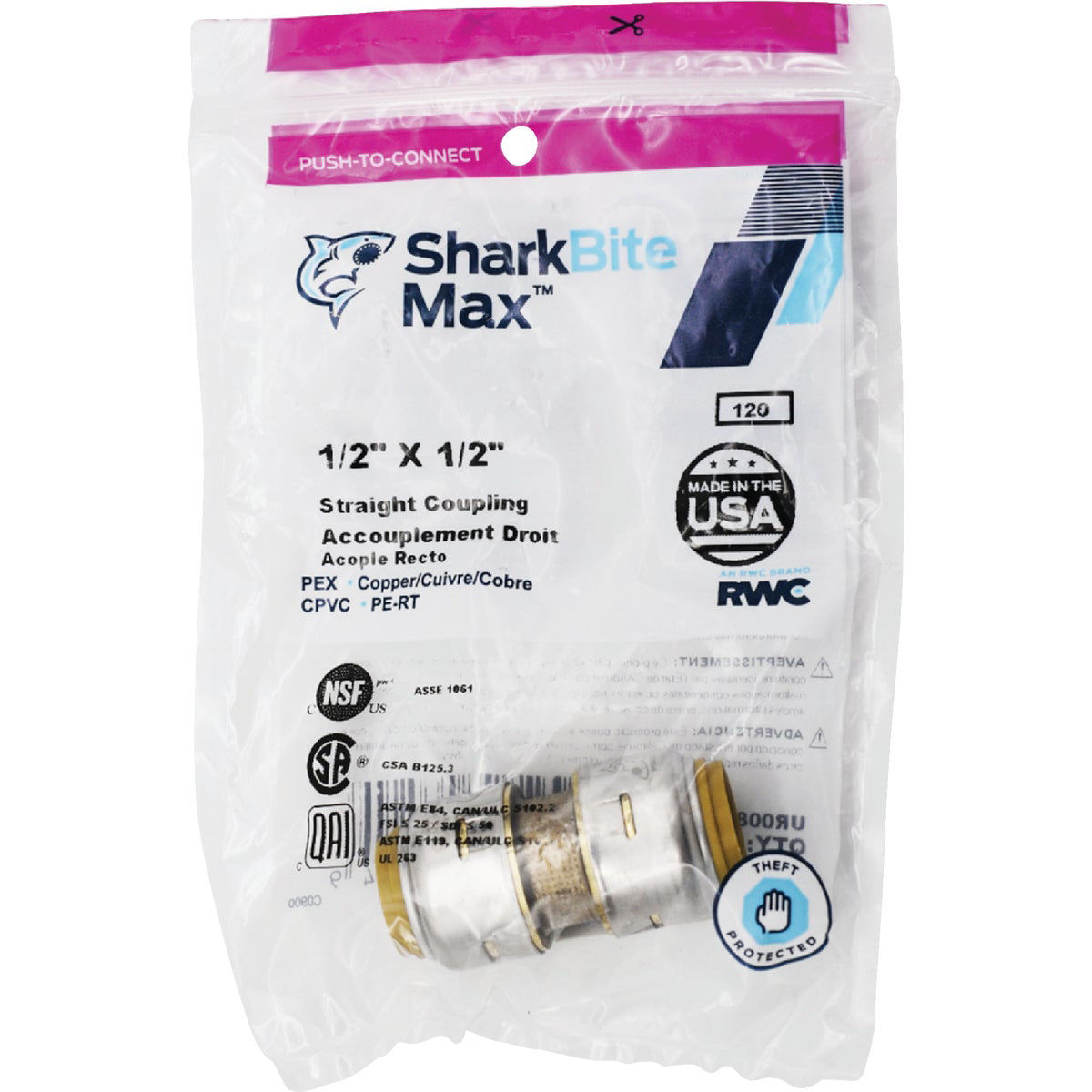 Sharkbite Uip4020 Coupling Brass Thread SharkBite UIP4020 Brass ...