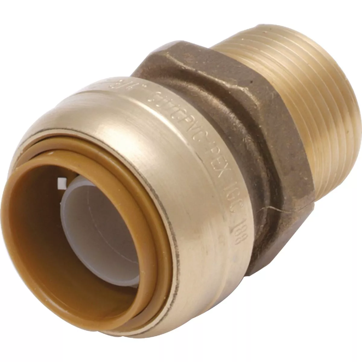 SharkBite 1 In. x 1 In. MNPT Straight Brass Push-to-Connect Male Adapter