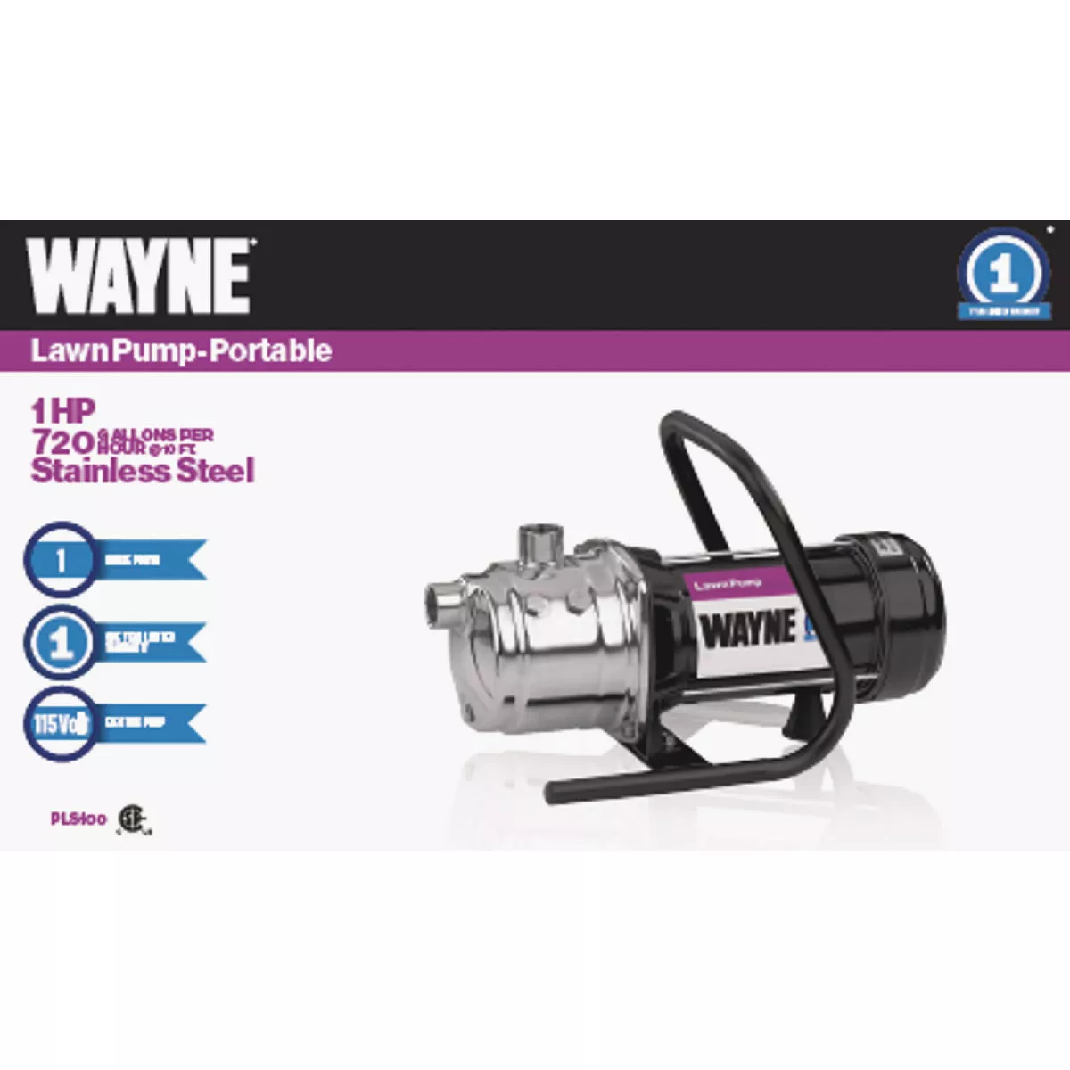 Wayne 1 HP Portable Lawn Sprinkling Pump - photo 2