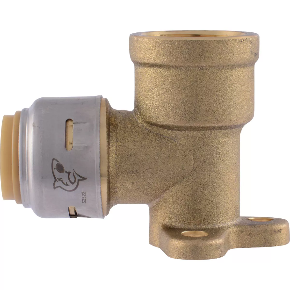 SharkBite 1/2 In. PTC x 1/2 In. FPT 90 Deg. Push-to-Connect Drop Ear Brass Elbow (1/4 Bend) - photo 3