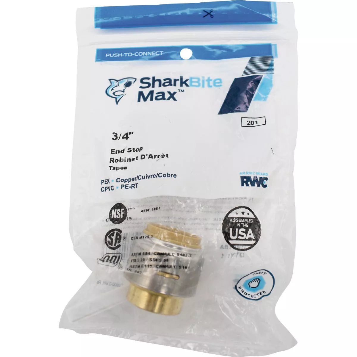 SharkBite 3/4 In. Push-to-Connect Brass End Push Cap - photo 2