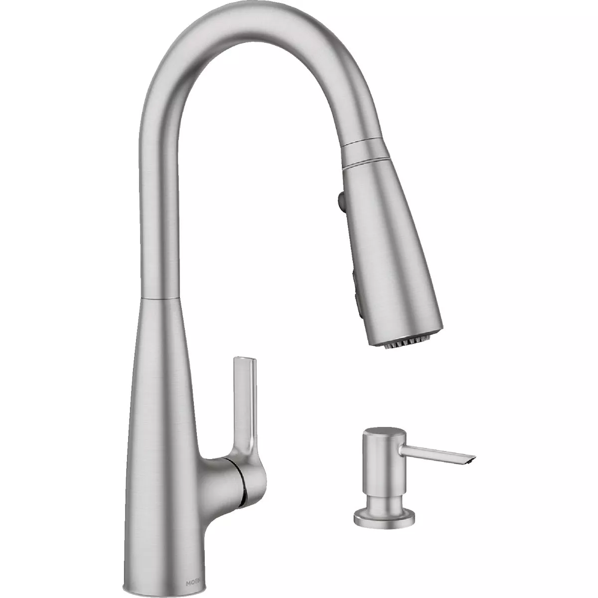 Moen Haelyn 2-Handle Pull-Down Kitchen Faucet with ColorCue, Spot Resist Stainless Steel