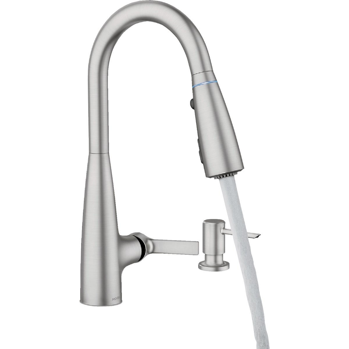 Moen Haelyn 2 Handle Pull Down Kitchen Faucet With ColorCue Spot   Item 462621c