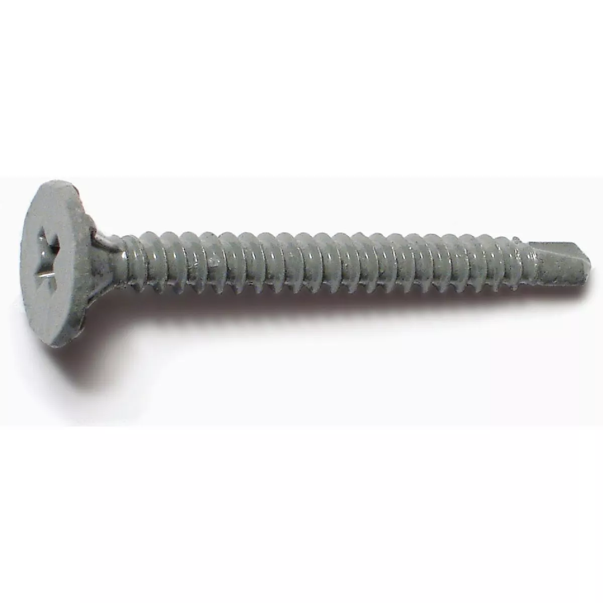 Midwest Fastener #8 x 1-5/8 In. Gray Ceramic Coated Steel Phillips Wafer Head Cement Board Self-Drilling Screws