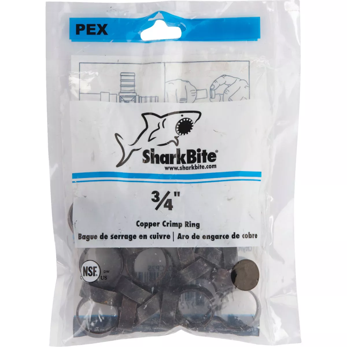 SharkBite 3/4 In. Copper PEX Crimp Ring (25-Pack) - photo 2