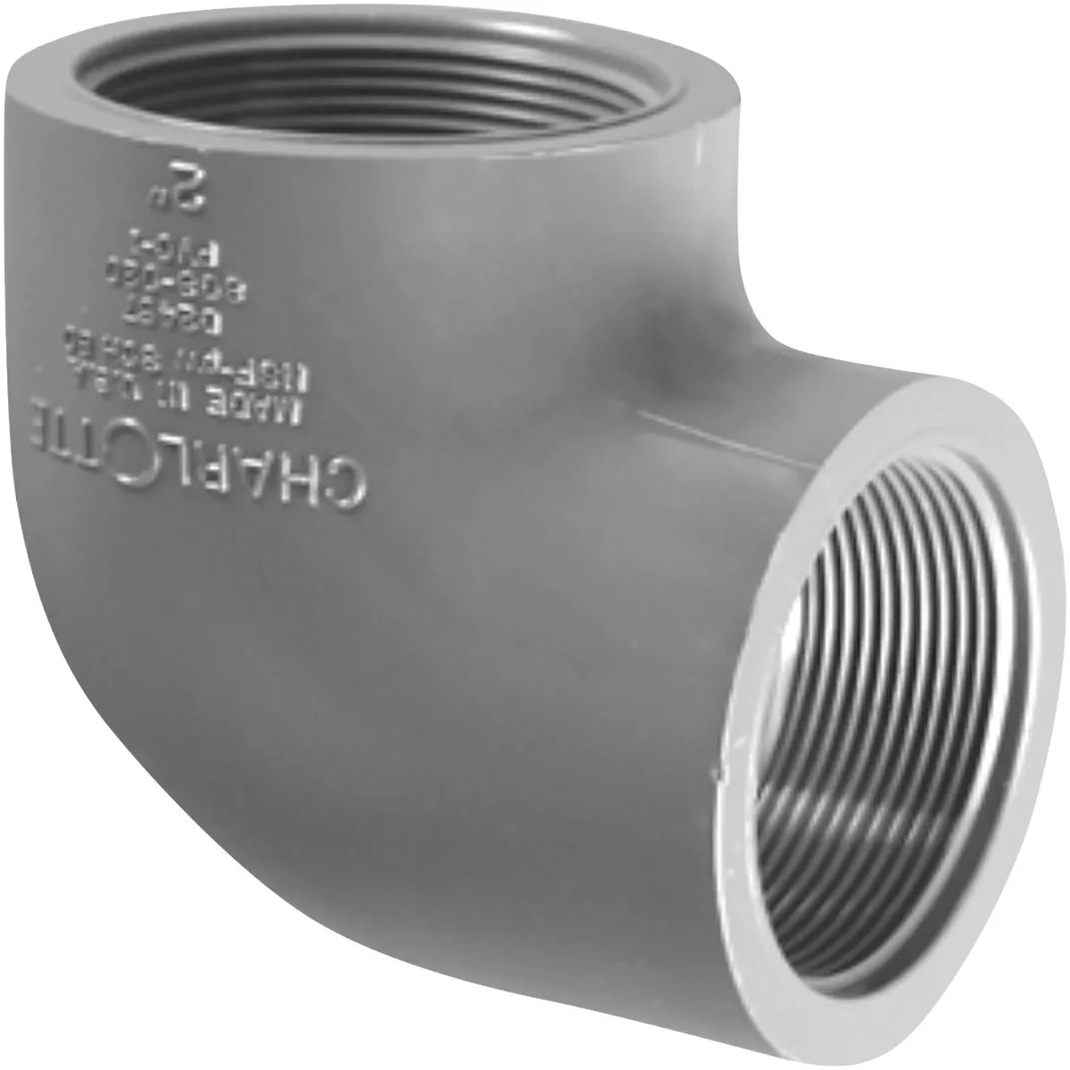 Charlotte Pipe 1-1/4 In. Female x Female Schedule 80 90 Deg. PVC Elbow (1/4 Bend)