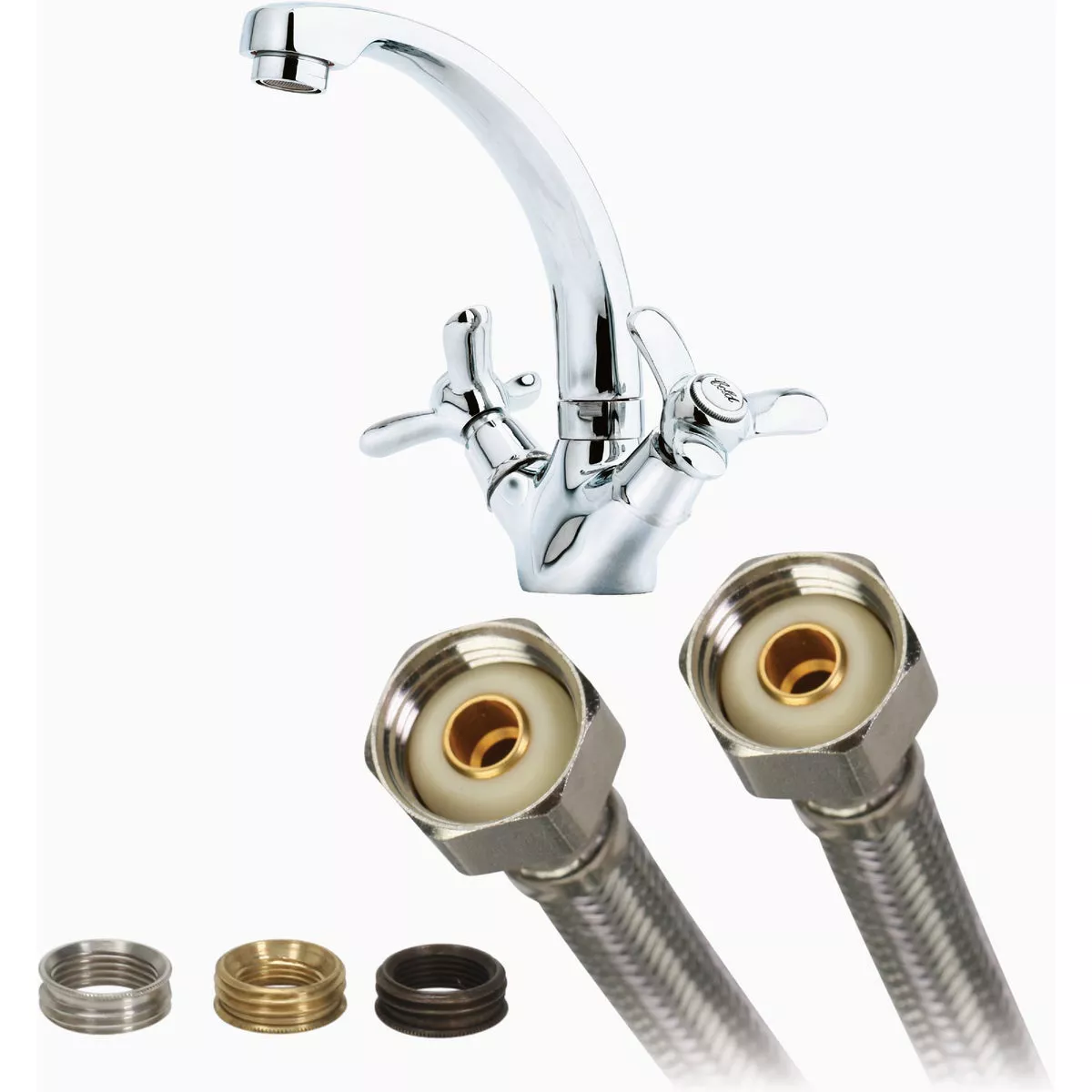 Fluidmaster Fits-All 36 In. L. Stainless Steel Faucet Connector - photo 4
