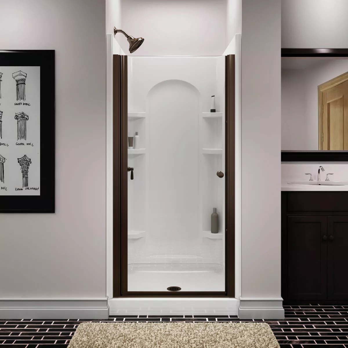 Sterling Ensemble 36 In. W. x 72-1/2 In. H. White Vikrell Shower Back Wall - photo 4