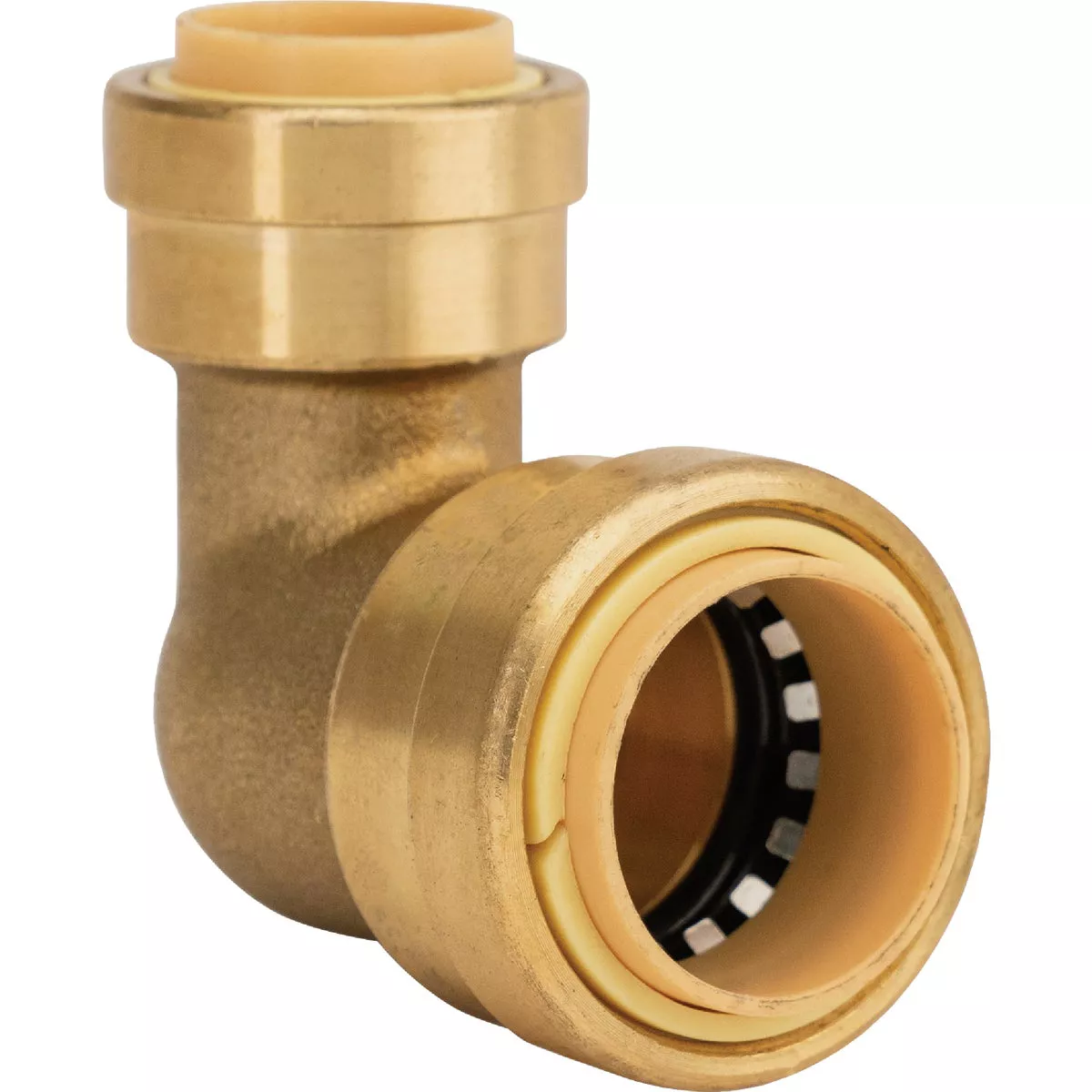 QuickFitting 3/4 In. x 1/2 In. Push-to-Connect Brass 90 Deg Reducing Elbow
