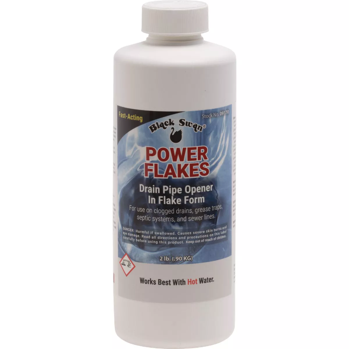 Black Swan Power Flakes Drain Pipe Opener, 2 Lb.