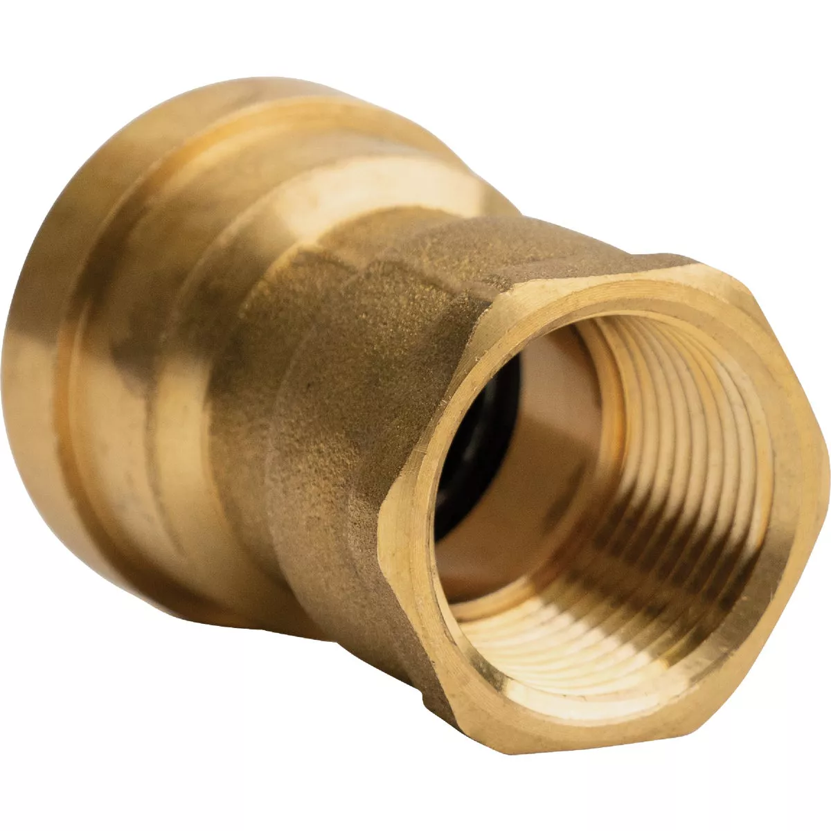 QuickFitting 3/8 In. Push-to-Connect x 1/2 In. FNPT Brass Reducing Female Adapter - photo 4