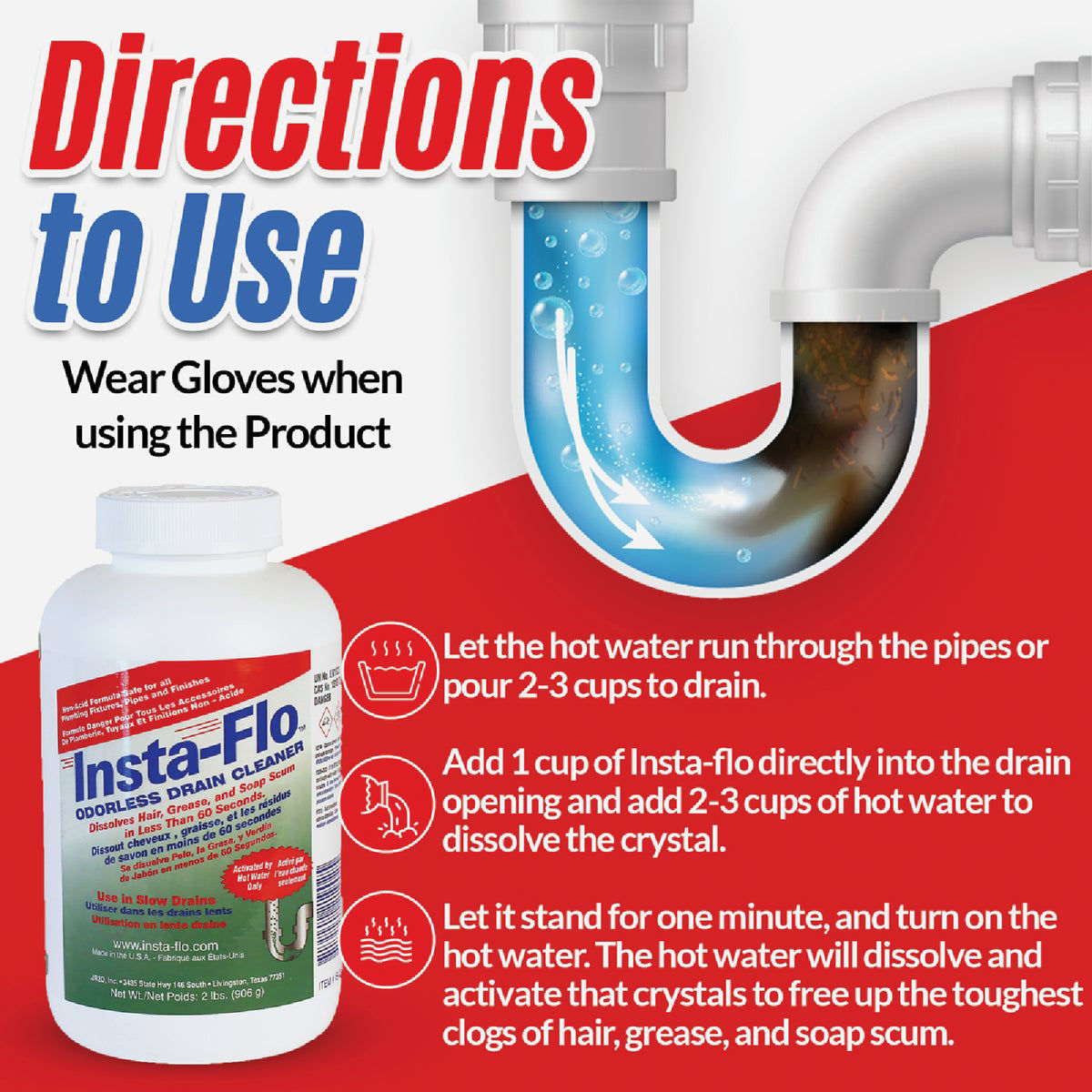 InstaFlo 2 Lb. Crystal Drain Cleaner Do it Best