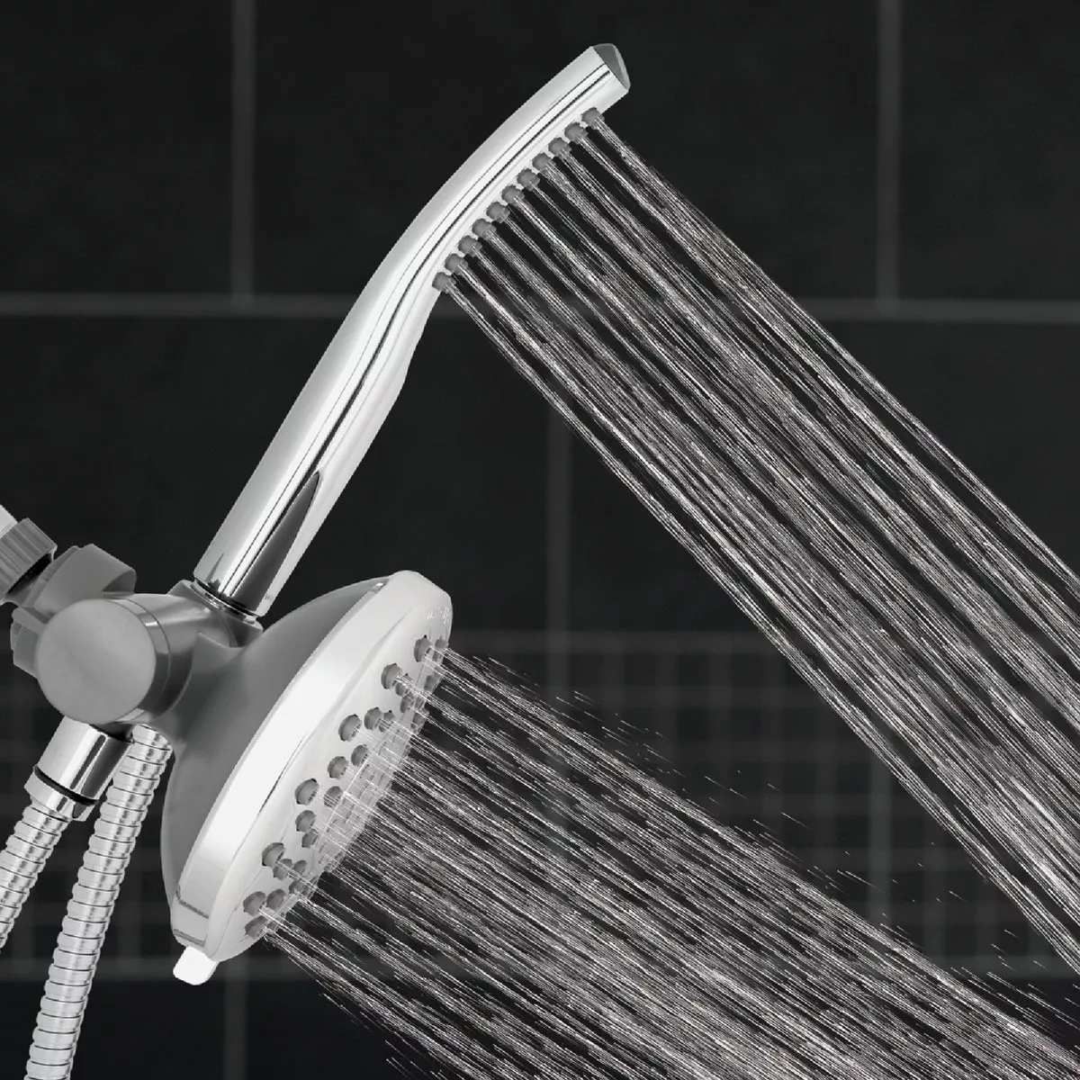 Waterpik PowerWand Spa System with PowerPulse Massage 7-Spray 1.8 GPM Handheld Shower, Chrome - photo 4