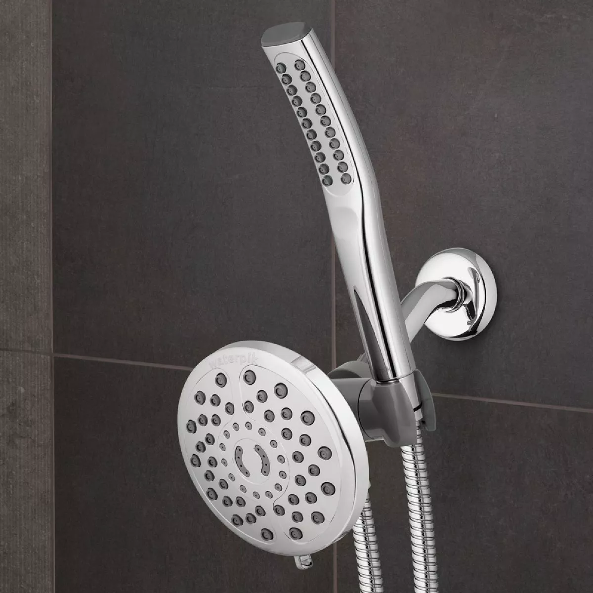 Waterpik PowerWand Spa System with PowerPulse Massage 7-Spray 1.8 GPM Handheld Shower, Chrome - photo 2