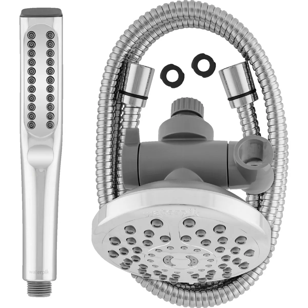 Waterpik PowerWand Spa System with PowerPulse Massage 7-Spray 1.8 GPM Handheld Shower, Chrome - photo 7